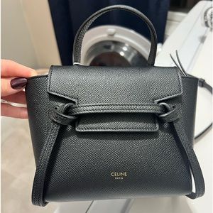 Celine pico belt bag black